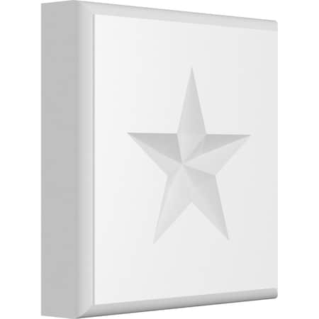 Ekena Millwork Standard Sedgwick Star Rosette With Rounded Edge, 5"W x 5"H x 1"P ROSP050X050X100SDG08